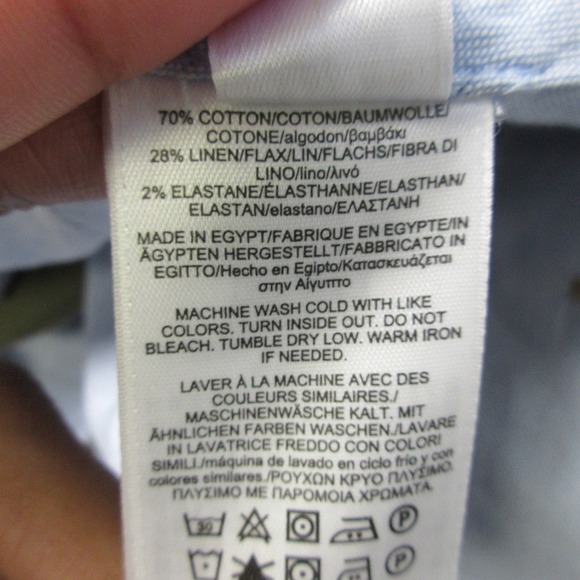 Brooks Brothers Bermuda Shorts Mens 40 Green Cotton Linen Summer Casual 336 - Picture 5 of 12